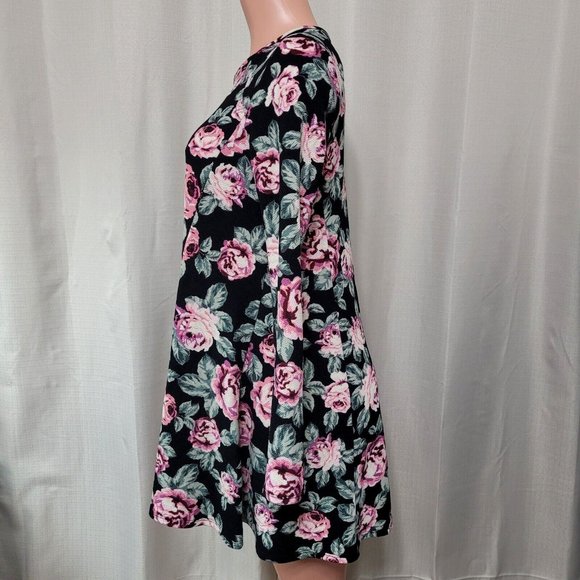 Show Me Your Mumu Harrison Babydoll Dress Women's Size Small Black Floral Print - Picture 6 of 9